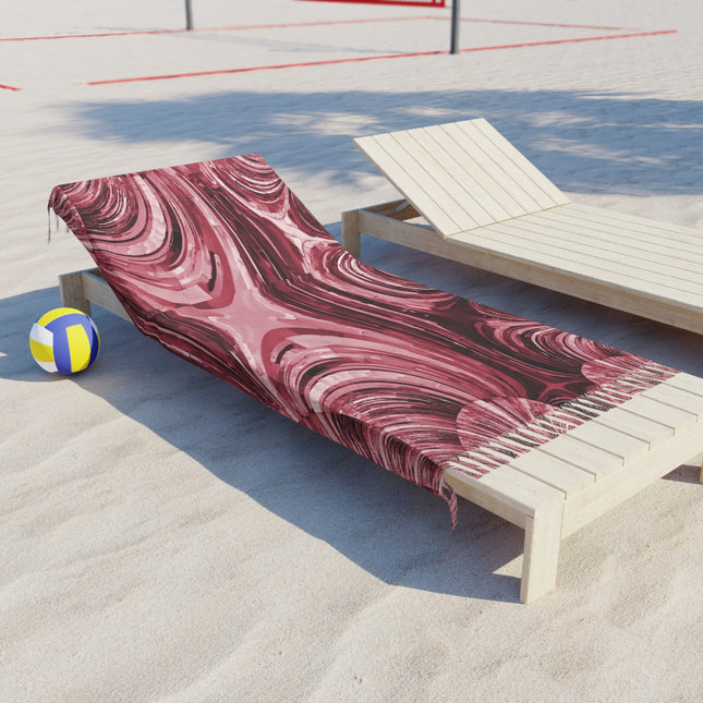 Uzi Spiral Ruby 38" × 81" Boho Beach Cloth