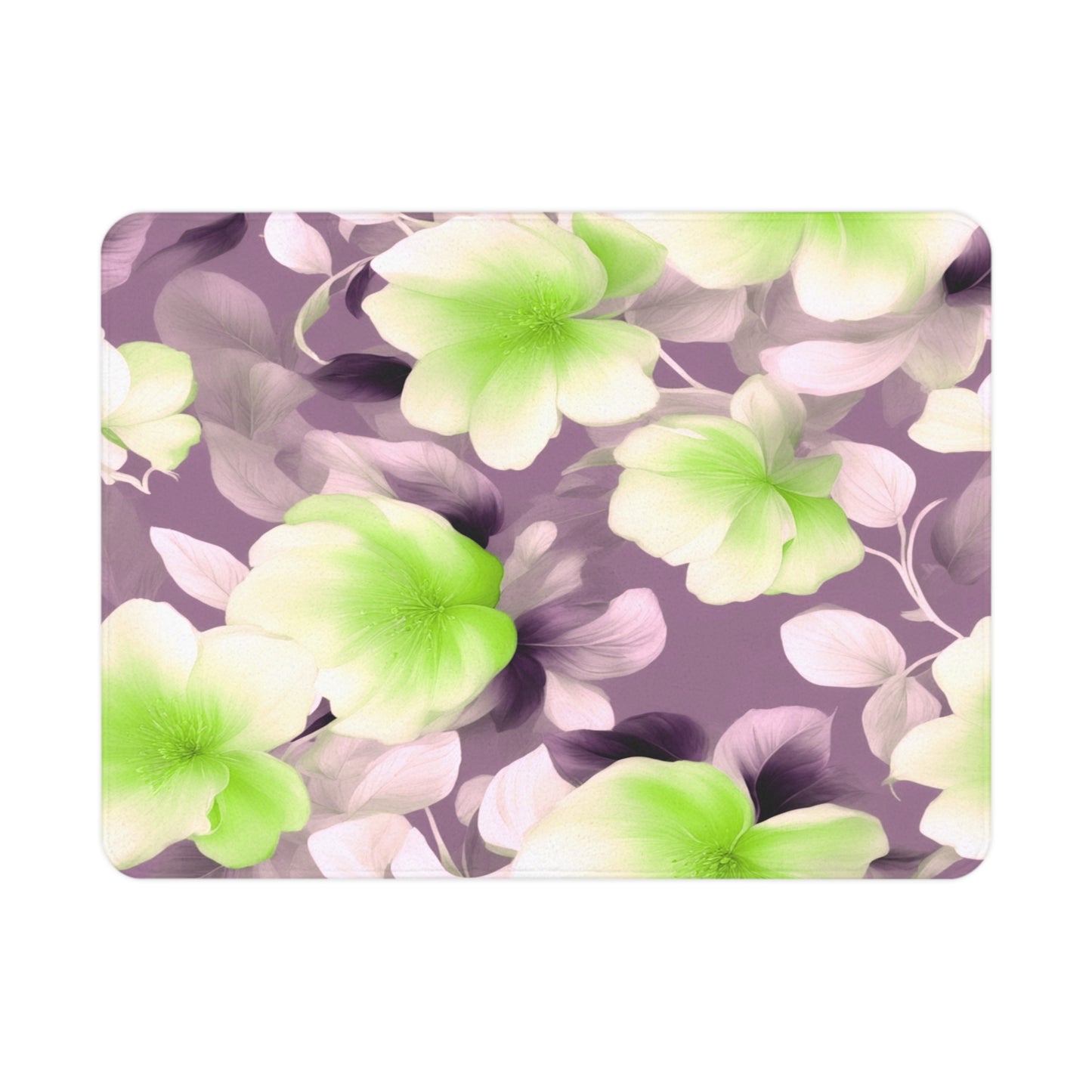 Lime Lavender Floral Bunch Toddler Blanket, 30" x 40"