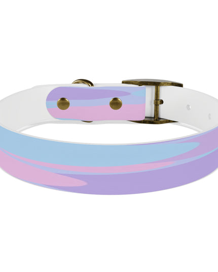 Pastel Purple and Mauve Patches Medium Dog Collar