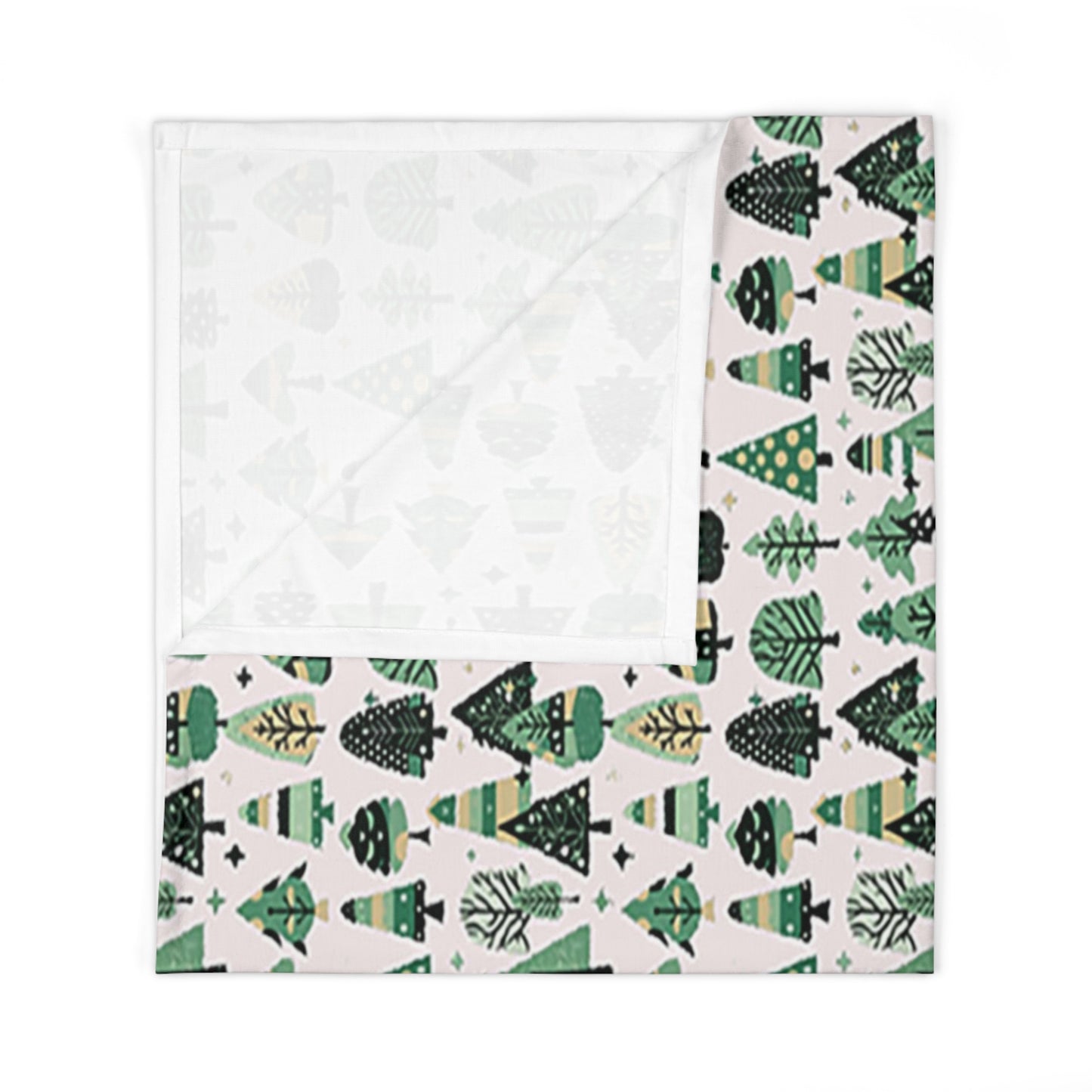 Mini Vintage Green Trees Baby Swaddle 30″×40″ Blanket