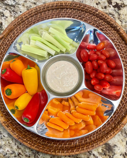 5-Section Snack/Salsa Serving Platter