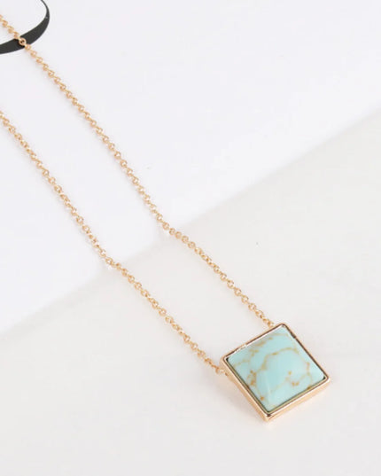 Square Drop Necklace