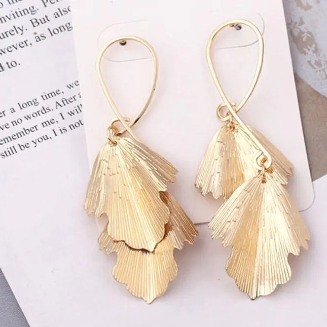 Bell Earrings (Leaf Design)