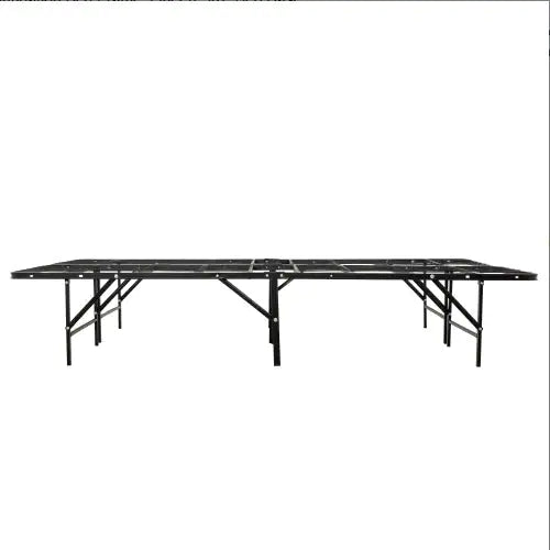 Metal Bed Frame – Queen Size Mattress Foundation, Heavy-Duty Platform Base, Black