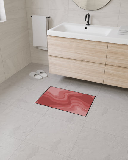 Power Red Wavey 18" x 27" Heavy Duty Floor Mat