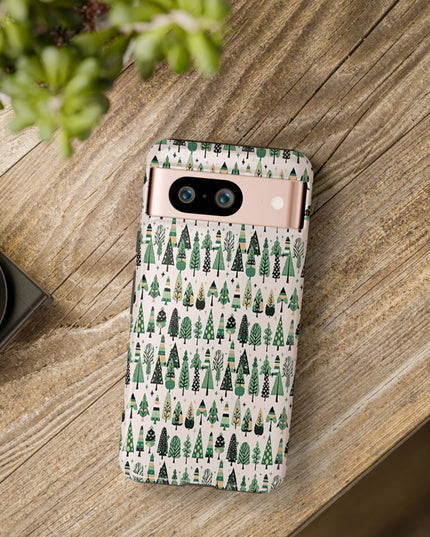 Mini Vintage Green Trees Google Pixel 8 Tough Cases