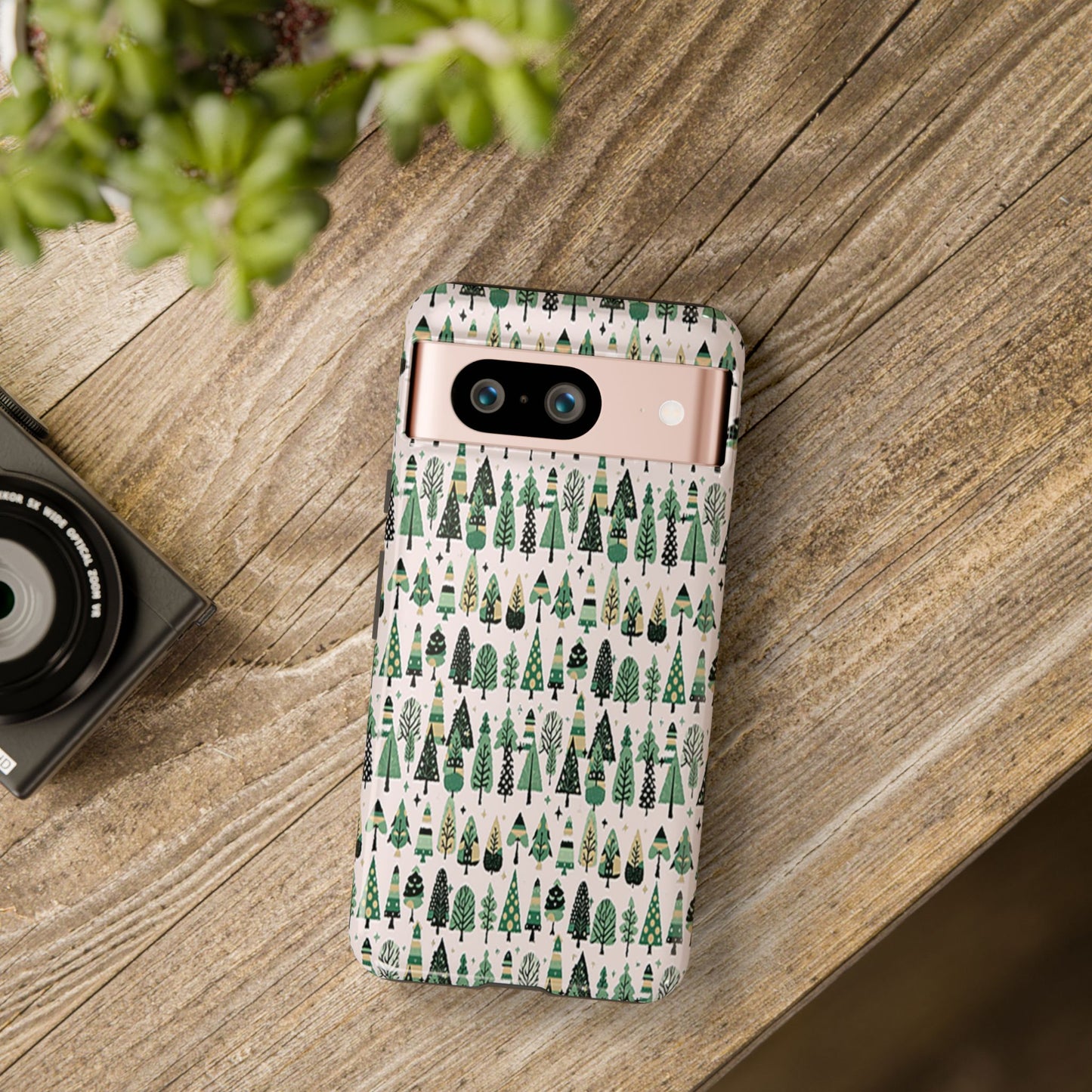 Mini Vintage Green Trees Google Pixel 8 Tough Cases
