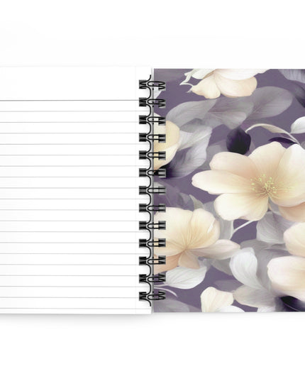 White Blush Floral Bunch Bound Journal, 5" x 7" 150 pages