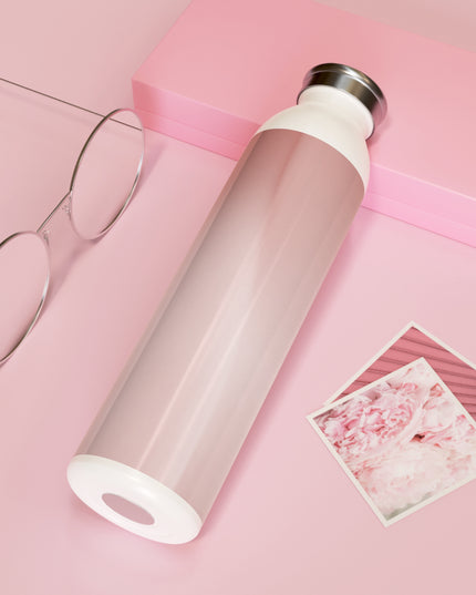 Rose Red Fade Slim Water Bottle, 20 oz White