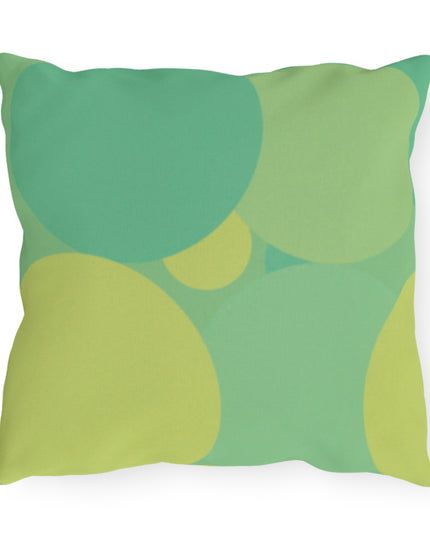 Pastel Green Patches 16" x 16" Outdoor Pillow