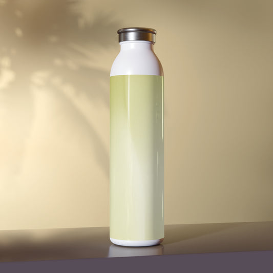 Lemon Fade Slim Water Bottle, 20 oz White
