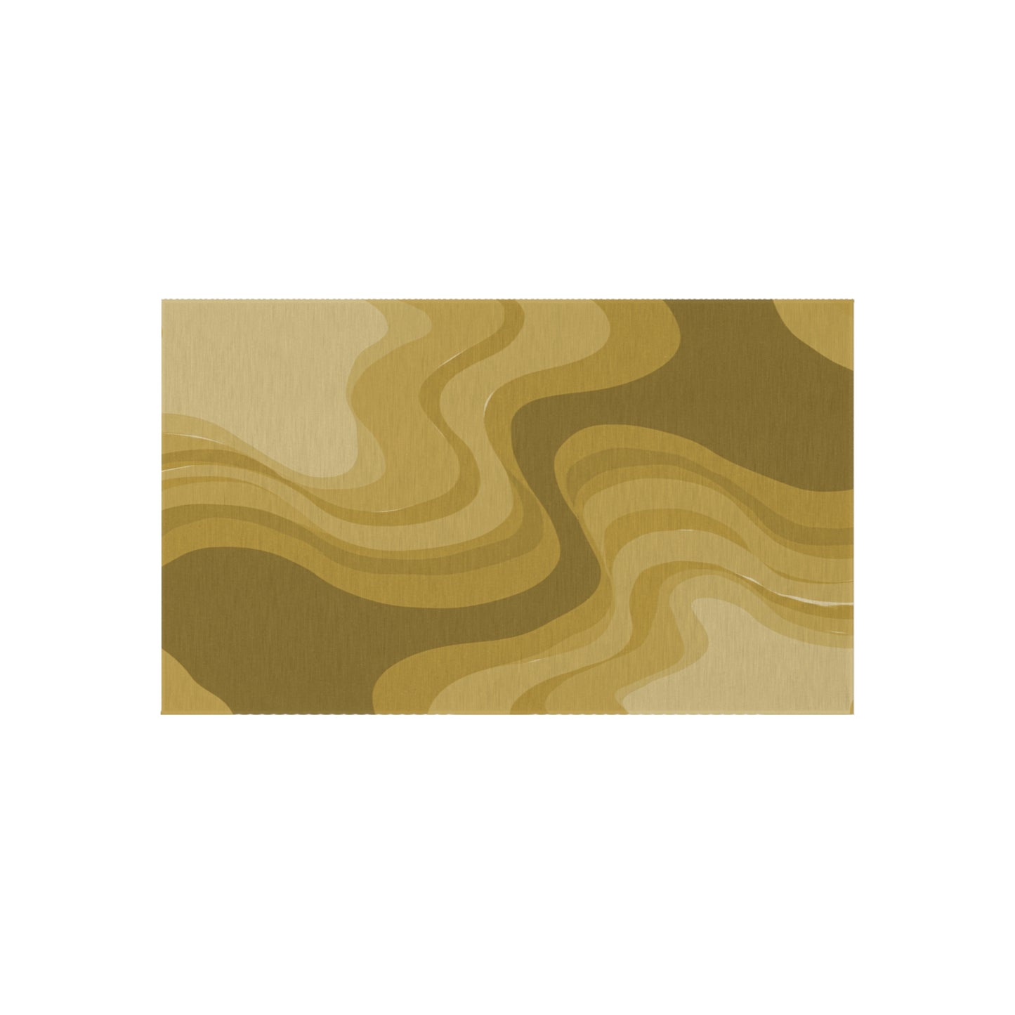 Brown Wavey 36" x 60" Outdoor Rug