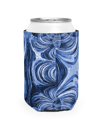 Uzi Spiral Deep Blue 12 oz Can Cooler Sleeve