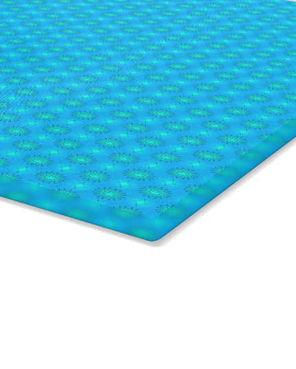 Light Blue Star-crossed Bodies Glass Cutting Board, 11" x 15"