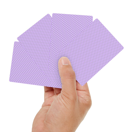 Lavender Star-crossed Bodies Poker Cards