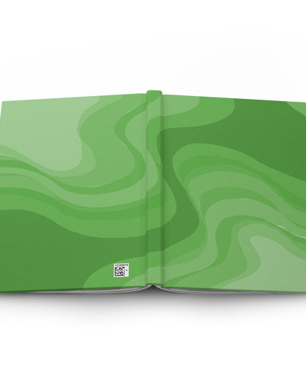 Greenie Meanie Wavey 5.75" x 8" Hardcover Journal Matte with 150 lined pages
