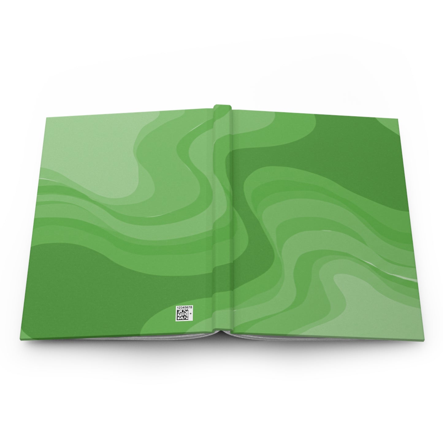 Greenie Meanie Wavey 5.75" x 8" Hardcover Journal Matte with 150 lined pages