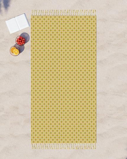 Lemongrass Star-crossed Bodies Boho Beach Cloth, 38" × 81"