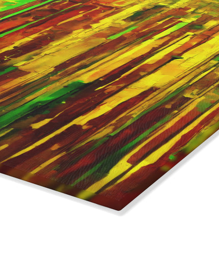 Striped Beta 8" x 11" Glass Cutting Board