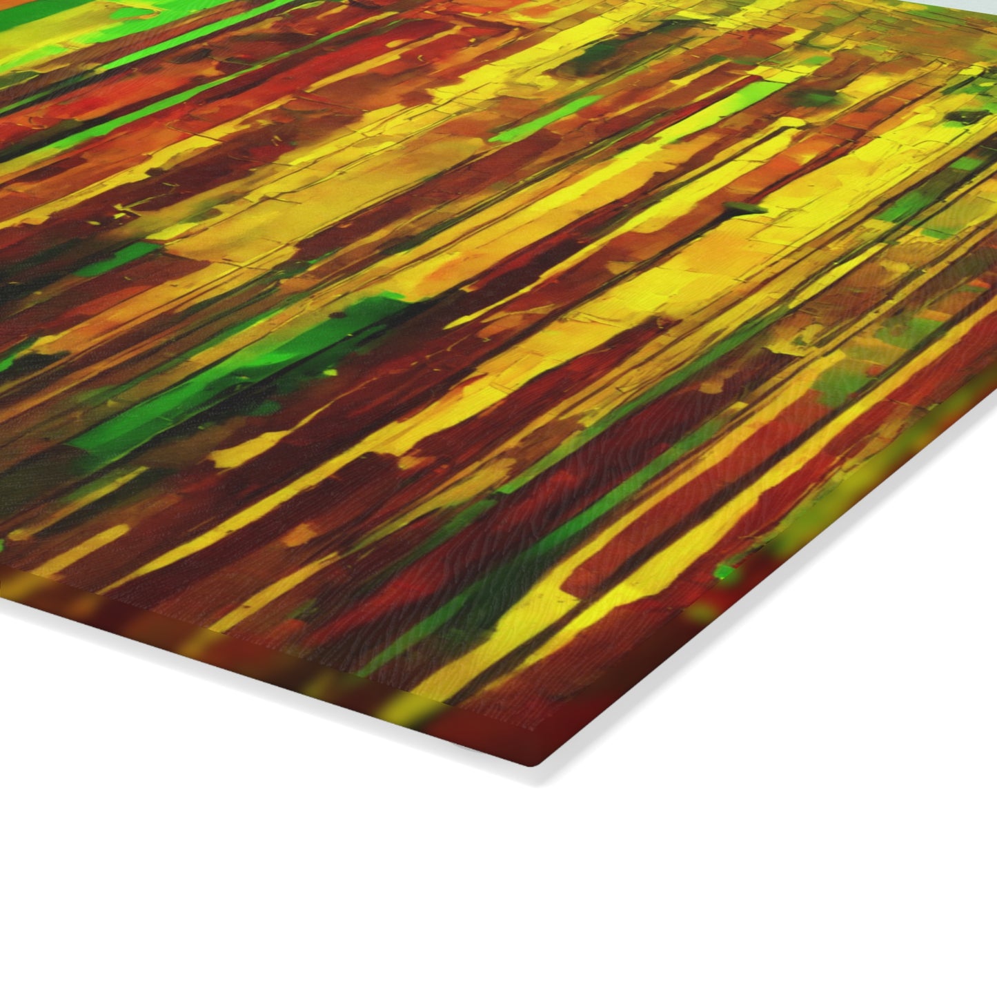 Striped Beta 8" x 11" Glass Cutting Board