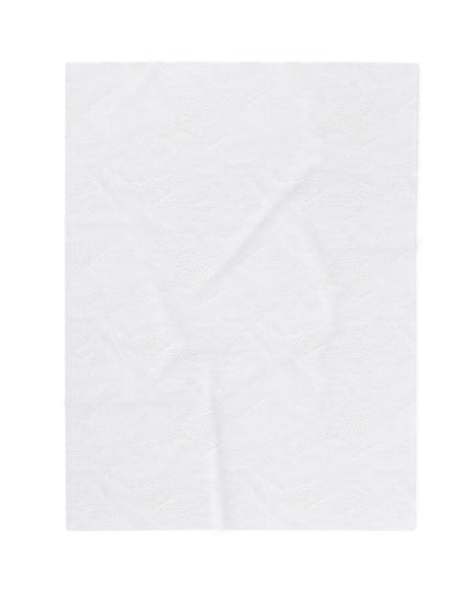Wine Sea Blue Fog Velveteen Plush Blanket, 30" x 40"