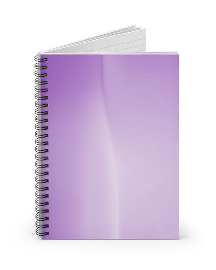 Soft Lavender Fade Wavey Spiral Notebook - Ruled Line, 6" x 8", 118 pages
