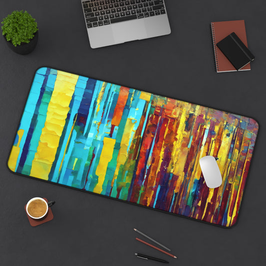Striped Alpha 16" x 32" Desk Mat