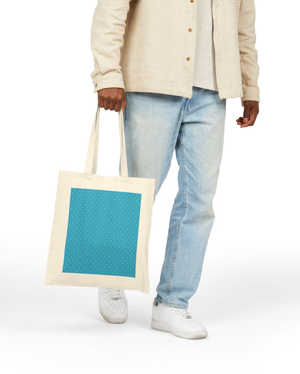 Blue Green Star-crossed Bodies Cotton Canvas Tote Bag
