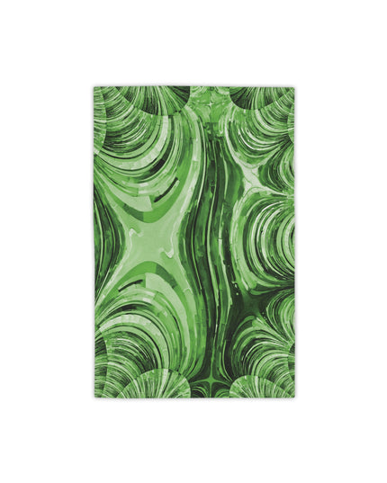 Uzi Spiral Mint Pastel Beach Towel, 18" x 27"