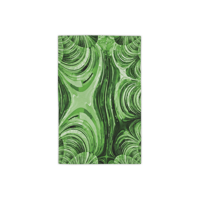Uzi Spiral Mint Pastel Beach Towel, 18" x 27"