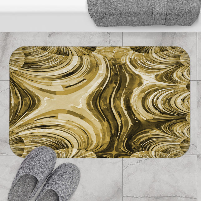 Uzi Spiral Light Brown 34" x 21" Bath Mat