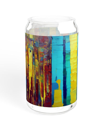 Striped Alpha Sipper Glass, 16oz