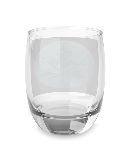Tif Green Maple Leaf Whiskey Glass, 6 oz