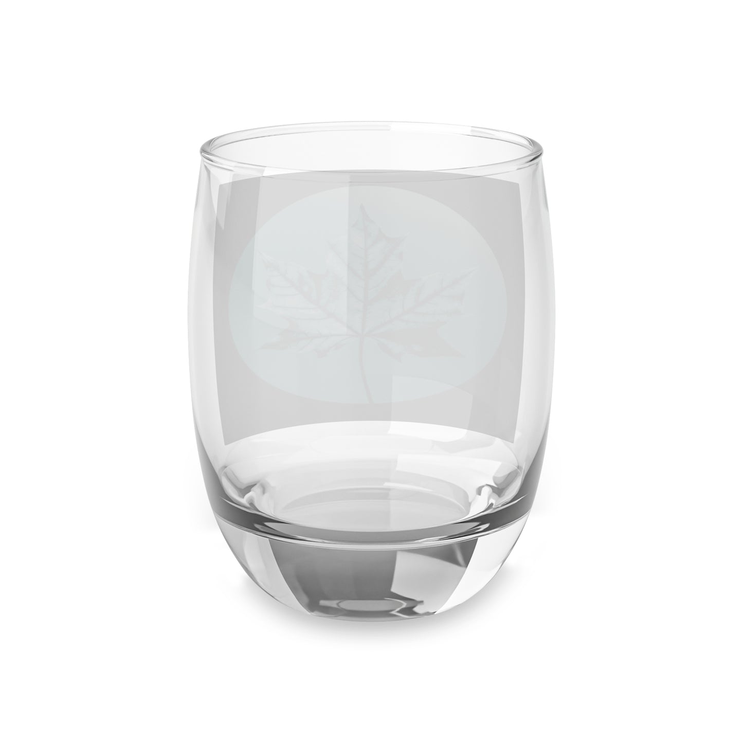Tif Green Maple Leaf Whiskey Glass, 6 oz