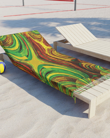 Uzi Spiral Beta 38" × 81" Boho Beach Cloth