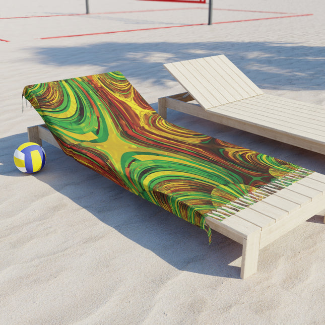 Uzi Spiral Beta 38" × 81" Boho Beach Cloth