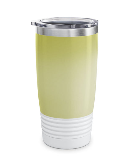 Lemon Fade Ringneck Tumbler, 20oz in white