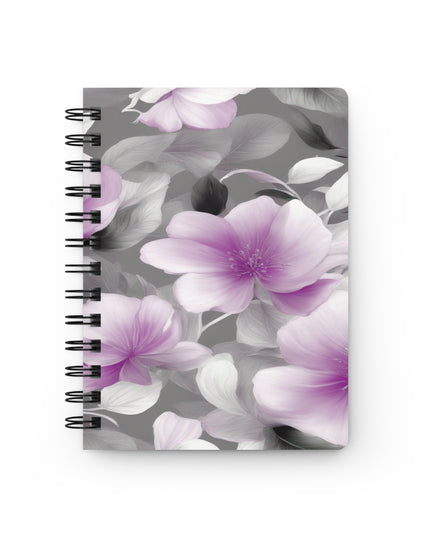 Purple Blossom Floral Bunch Bound Journal, 5" x 7" 150 pages