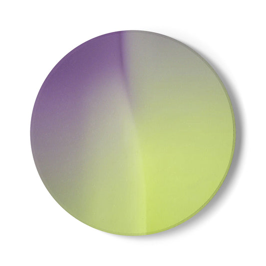 Purple Golden Fade 4" x 4" Round Ceramic Coaster