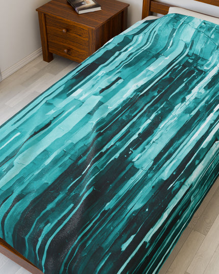 Striped Tif Velveteen Plush Blanket, 60" x 80"