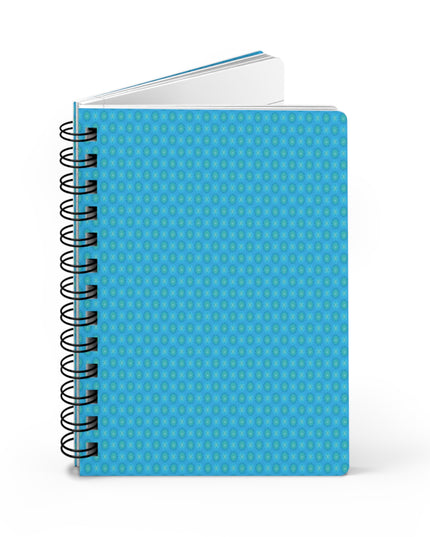Light Blue Star-crossed Bodies Spiral Bound Journal, 5" x 7" 150 pages