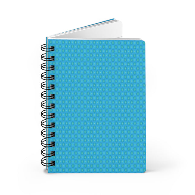 Light Blue Star-crossed Bodies Spiral Bound Journal, 5" x 7" 150 pages