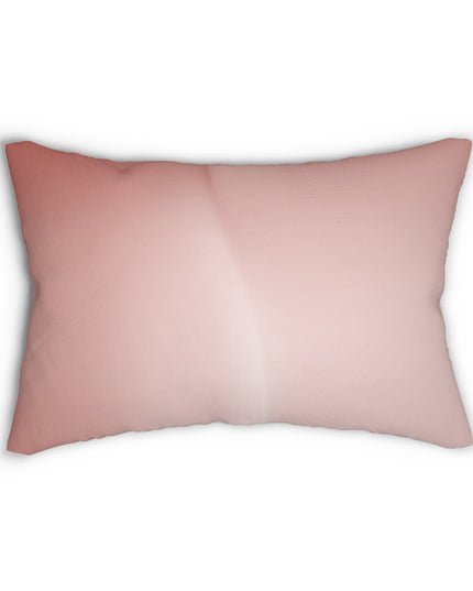 Rose Red Fade Spun Polyester Lumbar Pillow, 20" x 14"
