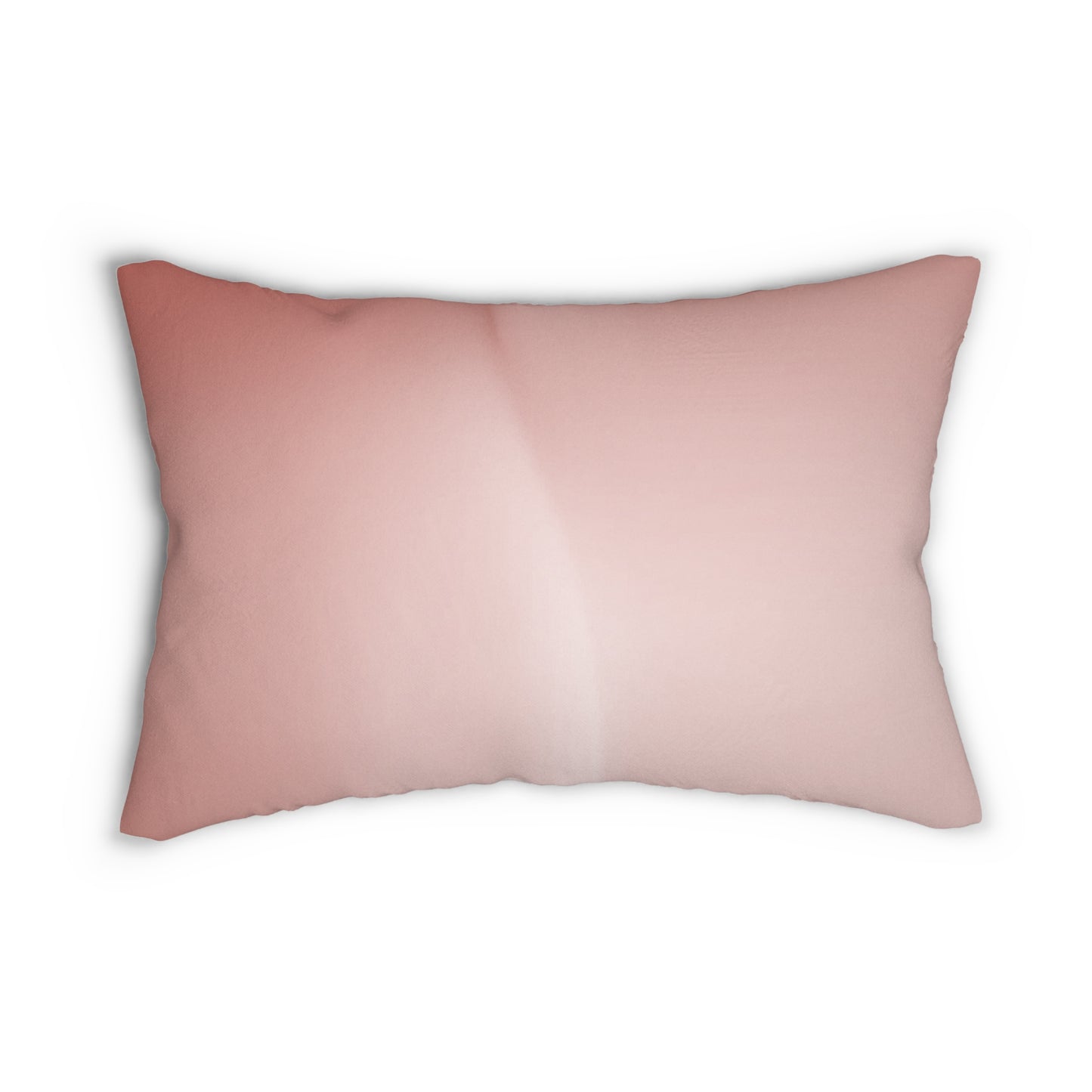 Rose Red Fade Spun Polyester Lumbar Pillow, 20" x 14"