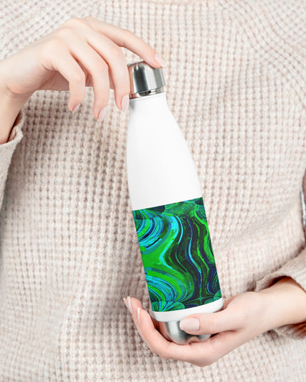 Uzi Spiral Blue Green 20oz Insulated Water Bottle