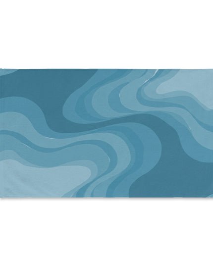 Sky Blue Wavey Hand Towel, 16" x 28"