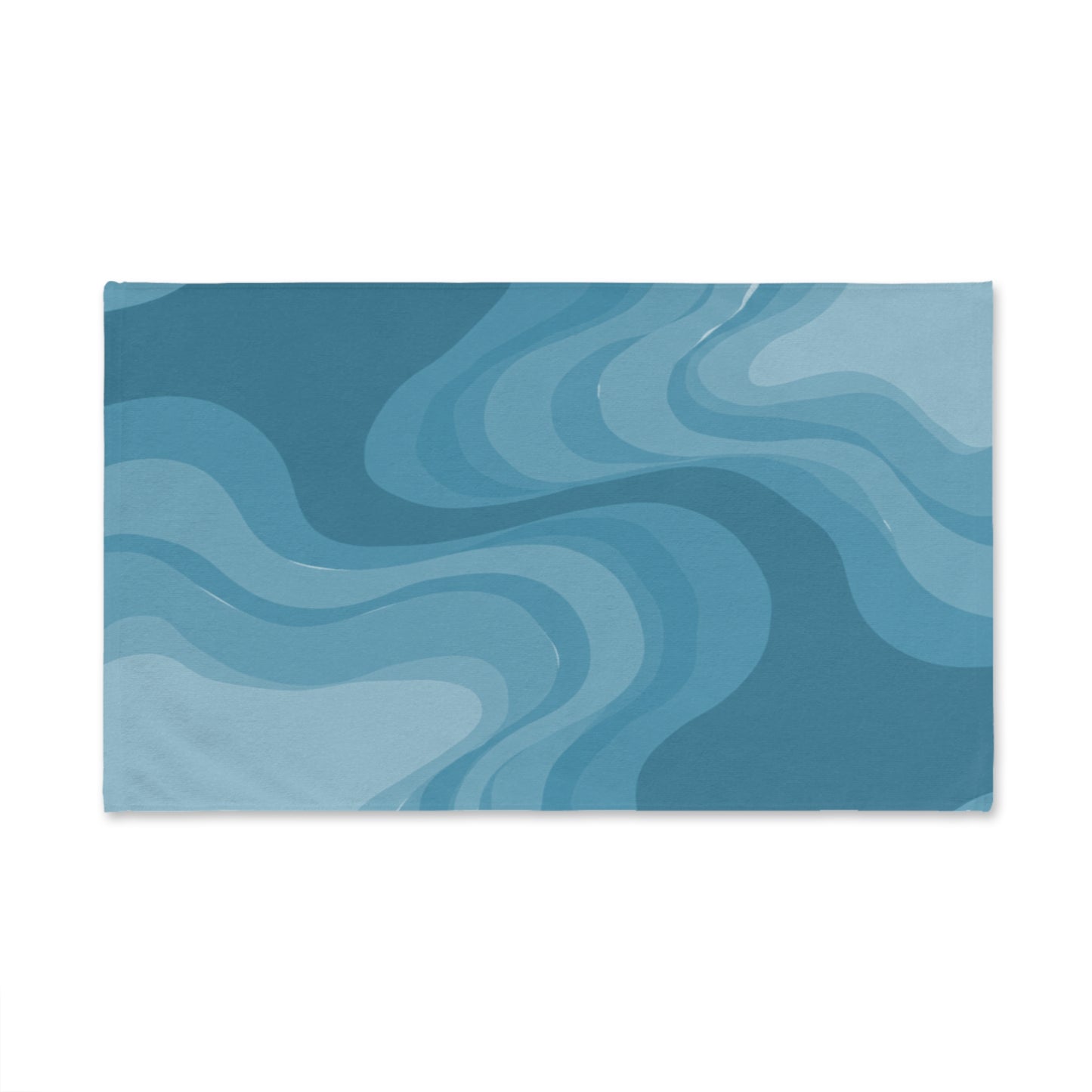 Sky Blue Wavey Hand Towel, 16" x 28"