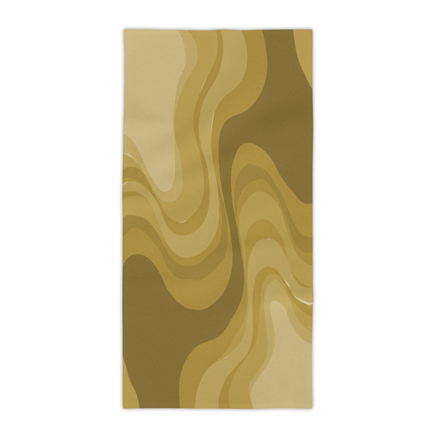 Brown Wavey Beach Towel, 30" x 60"