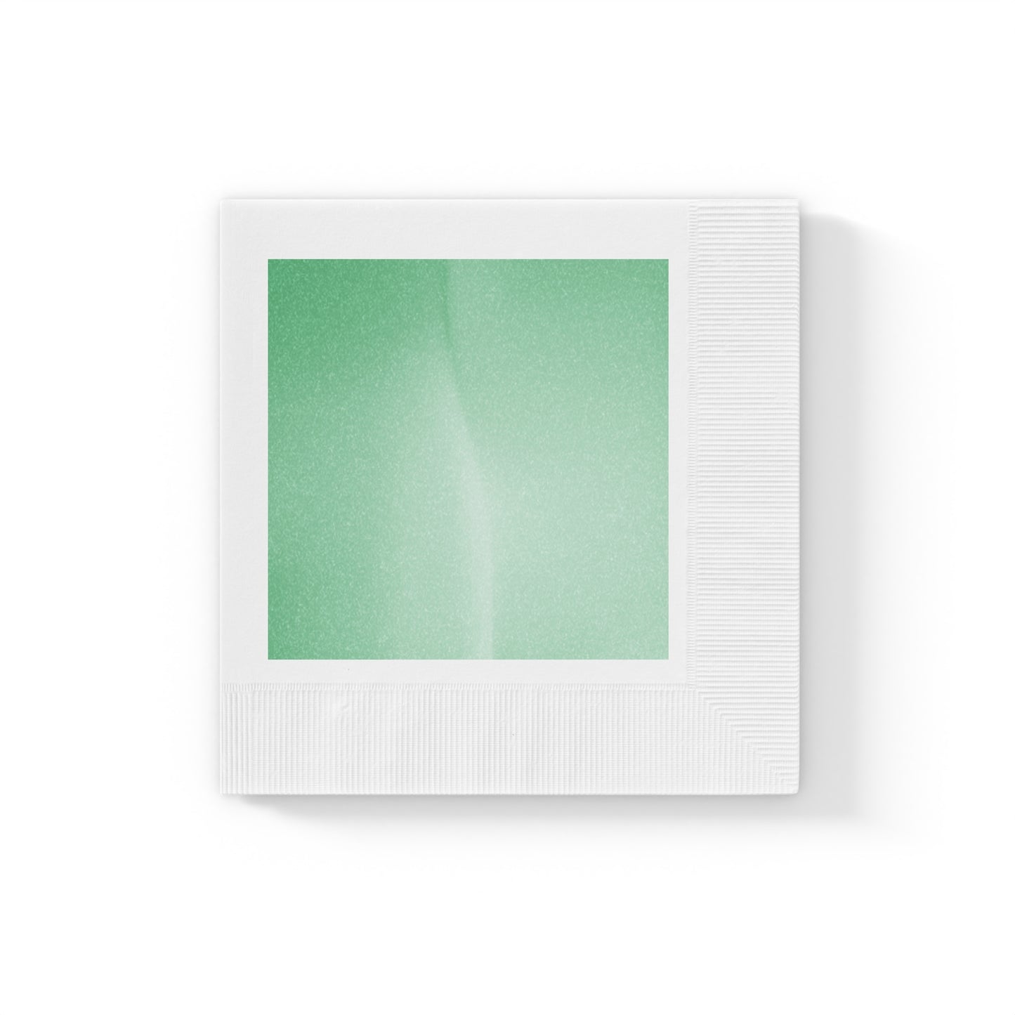 Mint Fade White Coined Napkins, 6.5" x 6.5"