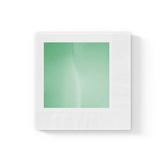Mint Fade White Coined Napkins, 6.5" x 6.5"